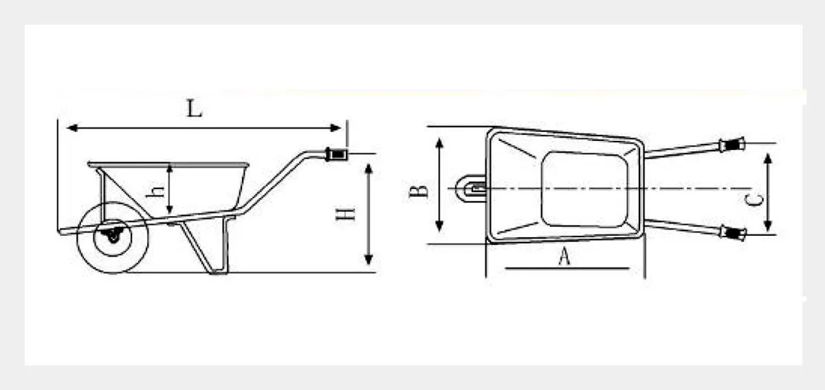 Three Wheels Electric Wheelbarrow hbsinostar2